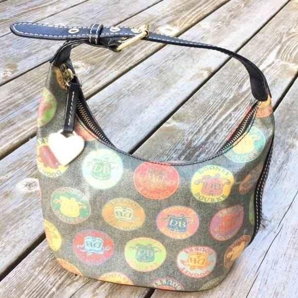 Dooney & Bourke Medallion Coated Canvas Hobo Bag - Picture 12 of 15